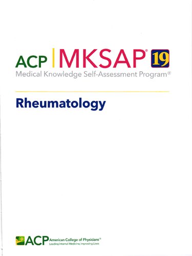 MKSAP 19 - Rheumatology